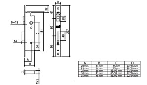 Fechadura GNS 7791/S