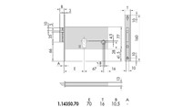 Fechadura CISA 14351 esquema